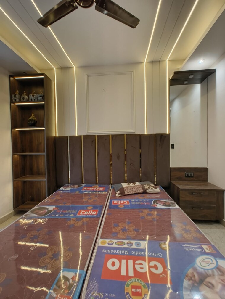 Bedroom, dwarka mor 3 Bedroom 1080 Sq.Ft. Builder Floor In Dwarka Mor Delhi 9267843