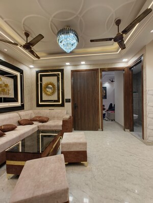 Living Room in 3 BHK Builder Floor at Dwarka Mor – for Rent