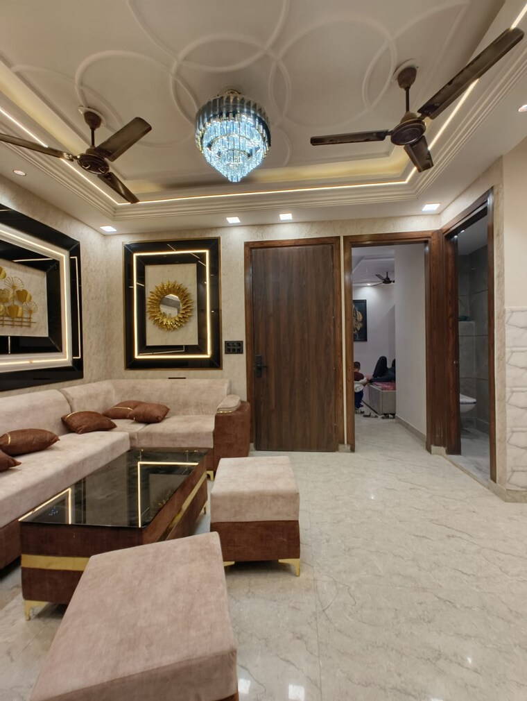 Living Room, dwarka mor 3 Bedroom 1080 Sq.Ft. Builder Floor In Dwarka Mor Delhi 9267843