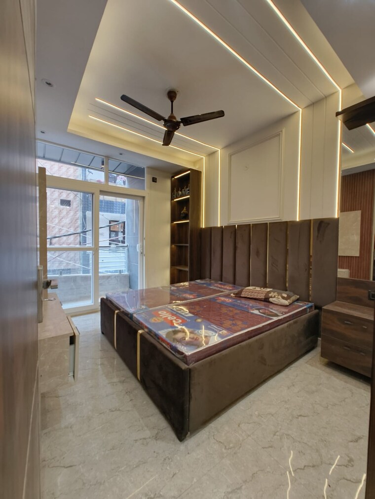 Bedroom, dwarka mor 3 Bedroom 1080 Sq.Ft. Builder Floor In Dwarka Mor Delhi 9267843