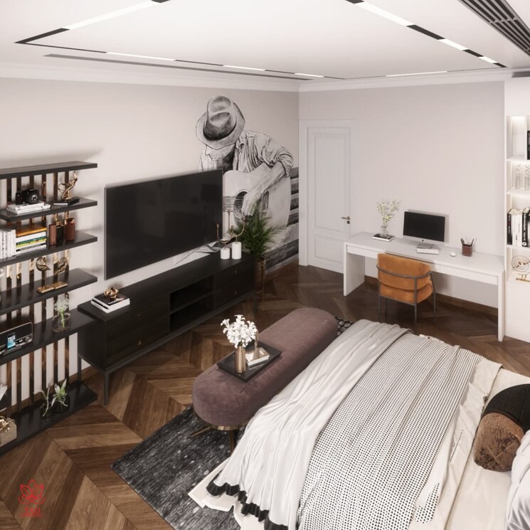 Master Bedroom, dlf-the-camellias 6+ Bedroom 9000 Sq.Ft. Apartment In Sector 42 Gurgaon 9267939