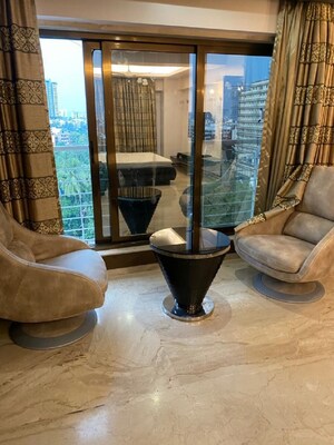 Living Room in 3 BHK Apartment at Bandra West – for Rent