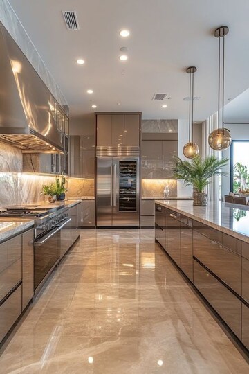 Kitchen in 5 BHK Apartment at Elan The Presidential, Sector 106 – for Sale