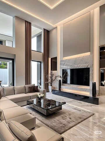 Living Room in 5 BHK Apartment at Elan The Presidential, Sector 106 – for Sale