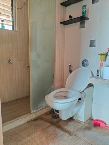 Bathroom in 3 BHK Apartment at Vijay Annex 29, Waghbil – for Rent