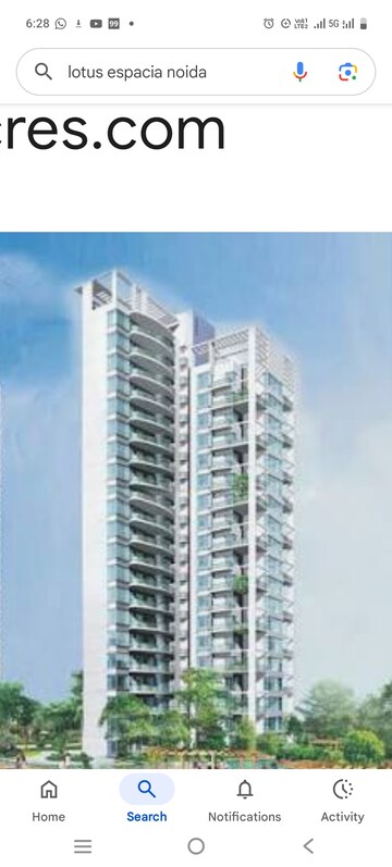 3 BHK Apartment For Rent in 3C Lotus Boulevard Espacia, Sector 100