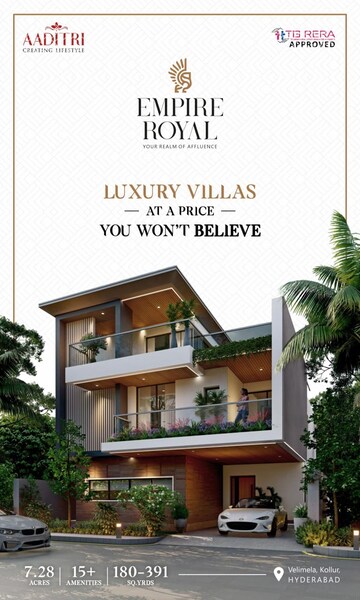 5 BHK Villa For Sale in Aaditri Empire Royal Villas, Velmala