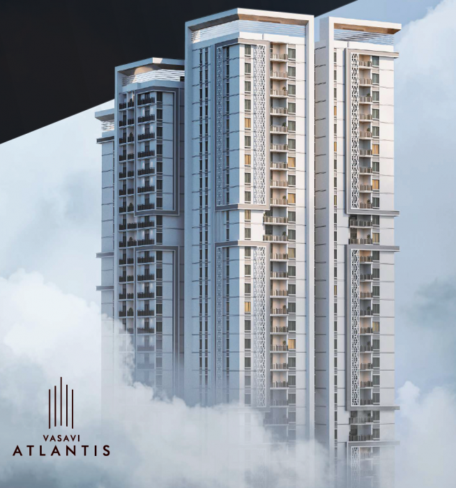 3 BHK + Pooja Room Apartment For Sale in Vasavi Atlantis