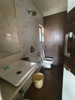 Bathroom in 1 BHK Apartment at Gurukrupa Marina Enclave, Malad West – for Rent