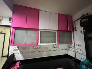 Kitchen in 1 BHK Apartment at Gokuldham Complex, Goregaon East – for Rent