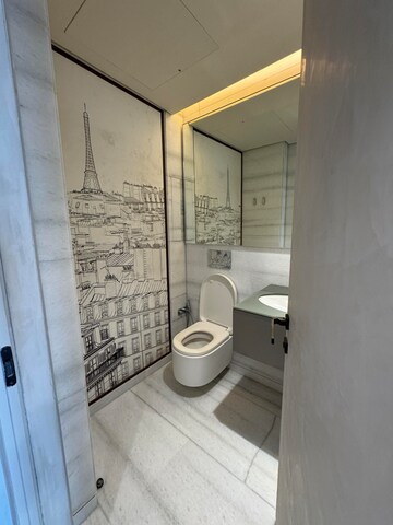 Bathroom in 5 BHK Apartment at Lodha The World Towers World One Tier 3 Trinity, Worli – for Rent
