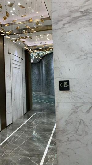 Building Lobby in 4 BHK Apartment at Lodha The World Towers World One Tier 2, Worli – for Rent