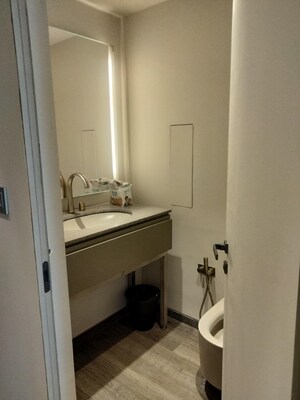 Bathroom in 4 BHK Apartment at Lodha The World Towers World One Tier 2, Worli – for Rent