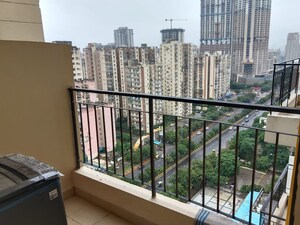 Balcony in 3 BHK Apartment at Amrapali Crystal Homes, Sector 76 – for Rent