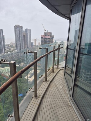 Balcony in 4 BHK Apartment at Lodha The World Towers World One Tier 2, Worli – for Rent