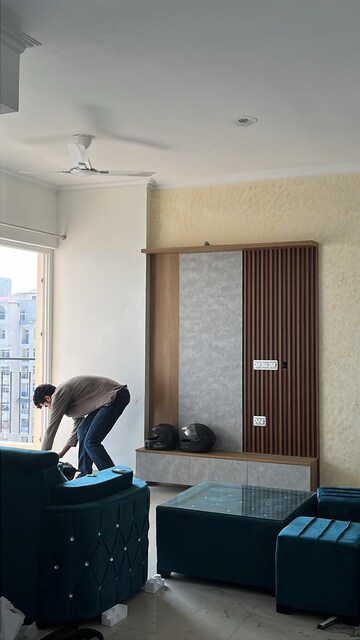 Living Room in 3 BHK Apartment at Amrapali Crystal Homes, Sector 76 – for Rent