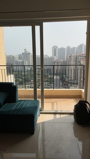 Balcony in 3 BHK Apartment at Amrapali Crystal Homes, Sector 76 – for Rent