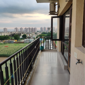 Balcony in 3 BHK Apartment at Sunny Enclave – for Rent