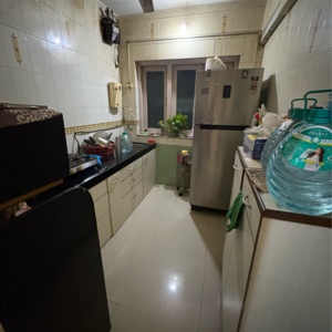 Kitchen in 1 BHK Apartment at Angelore Silver Crest CHS, Barrister Nath Pai Nagar – for Rent