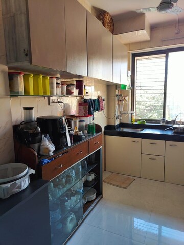 Kitchen in 1 BHK Apartment at Thakur Ganpati Tower, Kandivali East – for Rent