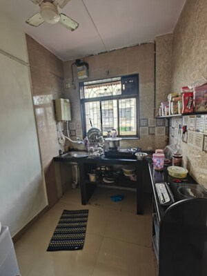 Kitchen in 1 BHK Apartment at Meenakshi Co Operative Society, Nerul – for Rent