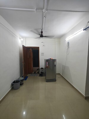 Living Room in 1 BHK Apartment at Meenakshi Co Operative Society, Nerul – for Rent