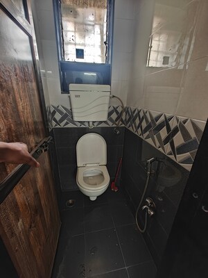 Bathroom in 1 BHK Apartment at Meenakshi Co Operative Society, Nerul – for Rent