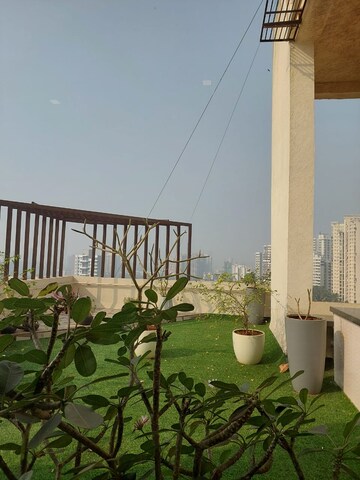 Balcony in 3 BHK Apartment at Atul Blue Meadows, Andheri East – for Rent