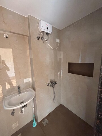 Bathroom in 3 BHK Apartment at Goregaon West View CHS, Goregaon West – for Rent