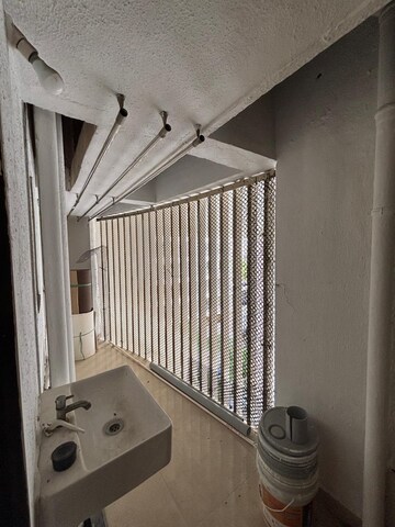 Bathroom in 3 BHK Apartment at Goregaon West View CHS, Goregaon West – for Rent