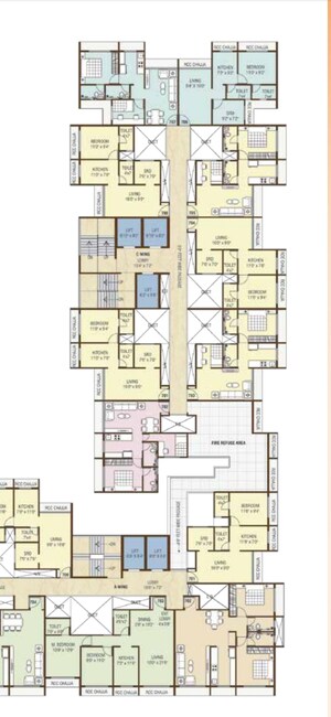 Floor Plan in 1.5 BHK Apartment at Vatsala Maulikrupa, New Panvel – for Sale