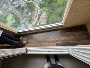 Balcony in 2 BHK Apartment at Dosti West County Phase 4 Dosti Pine, Balkum Pada – for Rent