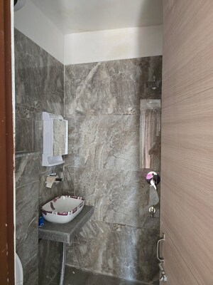 Bathroom in 3 BHK Builder Floor at Motia Blue Ridge, Dhakoli – for Rent