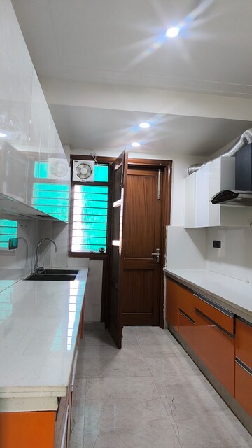 Kitchen in 3 BHK Builder Floor at Sushant Lok 3, Sector 57 – for Rent