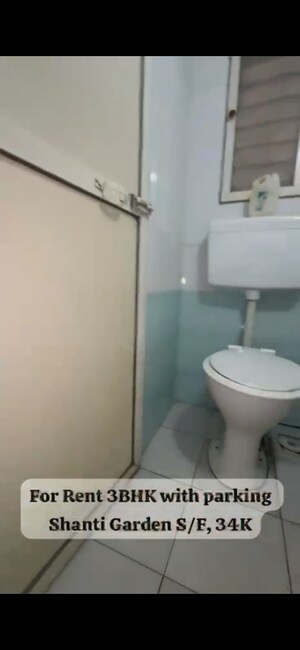 Bathroom in 3.5 BHK Apartment at Shanti Gardens , Mira Road – for Rent