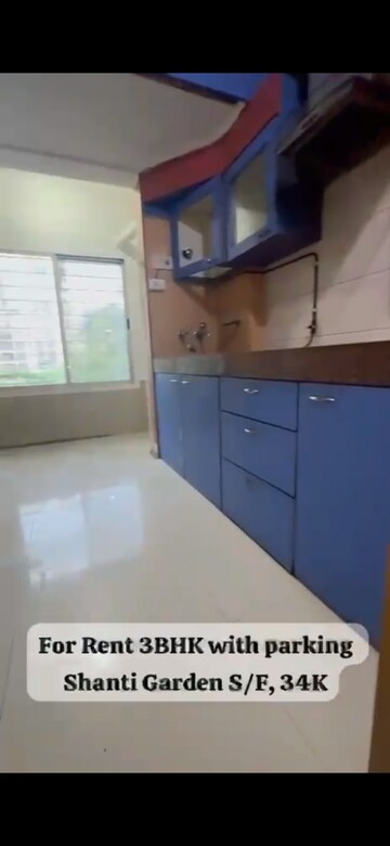 Kitchen in 3.5 BHK Apartment at Shanti Gardens , Mira Road – for Rent