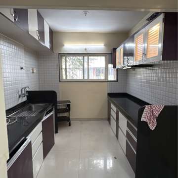 Kitchen in 3 BHK Apartment at Salunkhe Vihar Society – for Rent