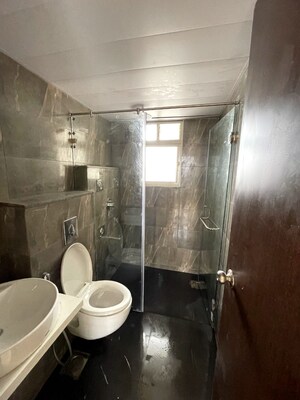 Bathroom in 2 BHK Apartment at Pharande Puneville, Punawale – for Rent