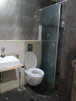 Bathroom in 3 BHK Apartment at Pharande Puneville, Punawale – for Rent