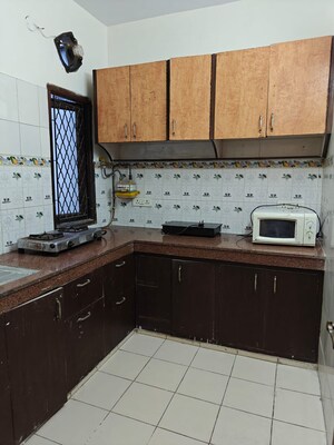 Kitchen in 2 BHK Builder Floor at Greater Kailash I – for Rent