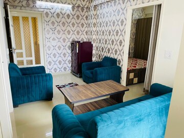 Living Room in 2 BHK Apartment at Manglam Aadhar, Gandhi Path – for Rent