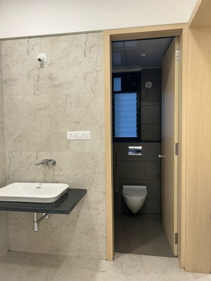 Bathroom in 2 BHK Apartment at Rama Metro Life, Tathawade – for Rent