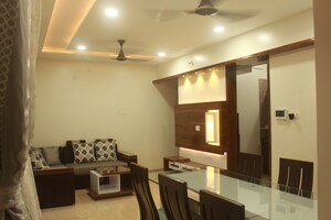 Living Room in 3 BHK Apartment at Wakad – for Rent