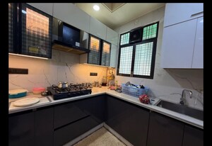 Kitchen in 2 BHK Builder Floor at Chittaranjan Park – for Sale