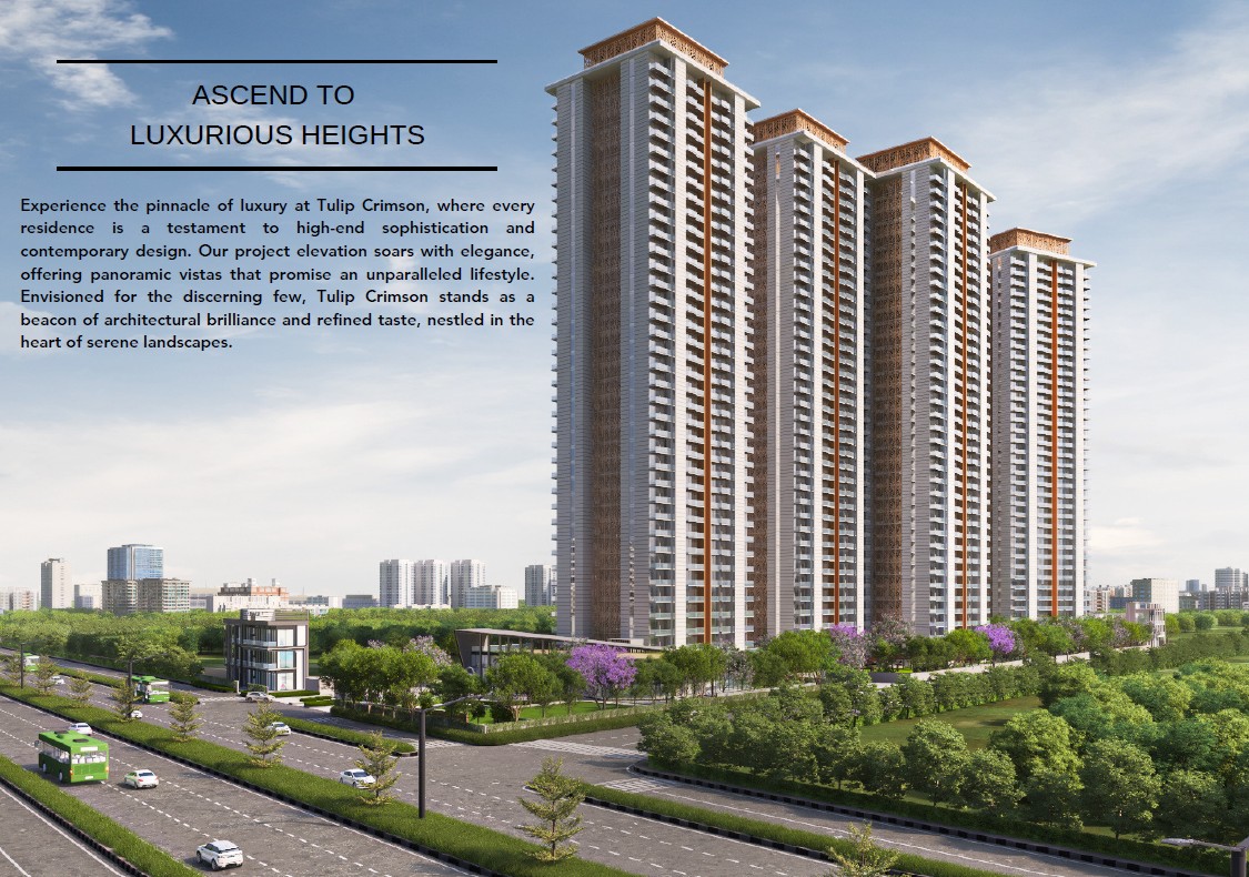 4 BHK + Pooja Room,Servant Room 3090 Sq.Ft. Apartment in Tulip Crimson
