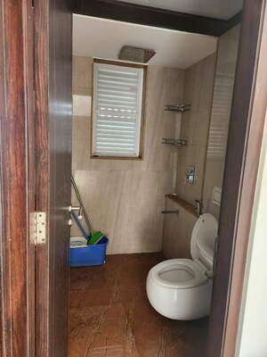 Bathroom in 2 BHK Apartment at Ruparel Ariana, Parel – for Rent