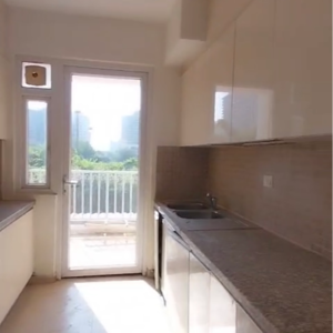 Kitchen in 3 BHK Apartment at DLF The Skycourt, Nawada Fatehpur – for Rent
