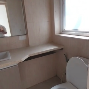 Bathroom in 3 BHK Apartment at DLF The Skycourt, Nawada Fatehpur – for Rent