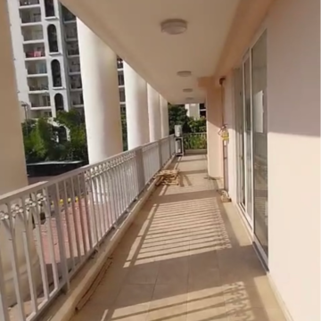 Balcony in 3 BHK Apartment at DLF The Skycourt, Nawada Fatehpur – for Rent