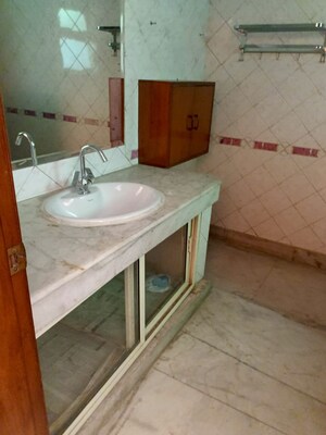 Bathroom in 4 BHK Builder Floor at Sarvodaya Enclave – for Rent